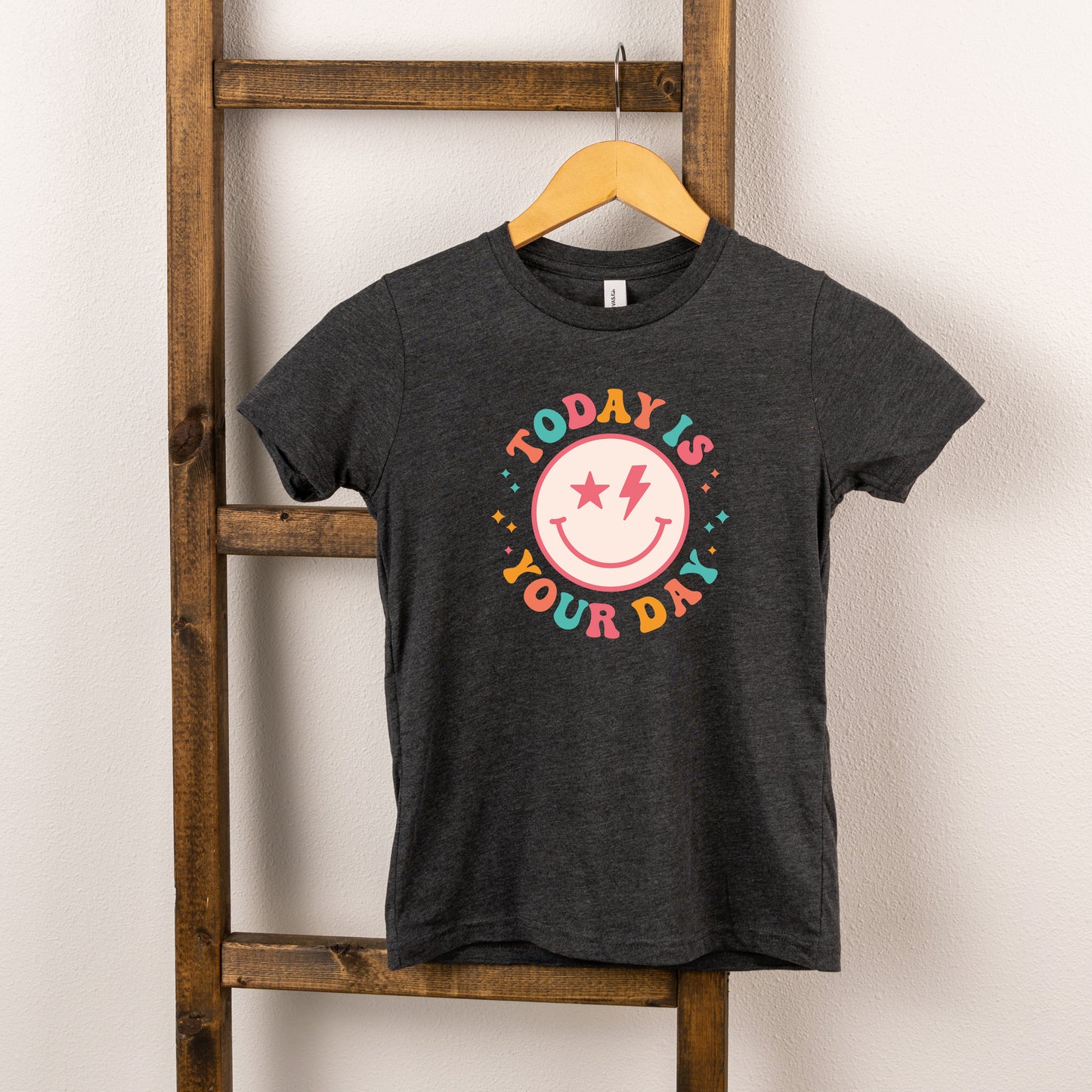Today Is Your Day Bold Smile | Toddler Short Sleeve Crew Neck