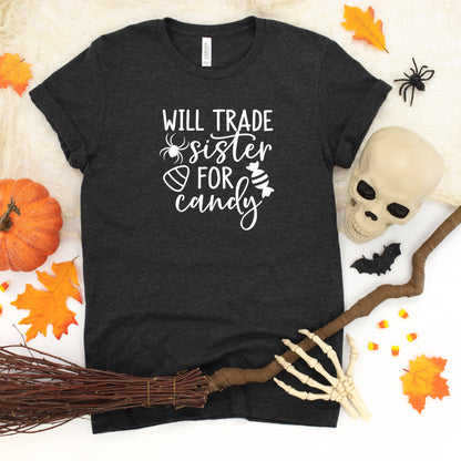 Will Trade Sister For Candy | Youth Short Sleeve Crew Neck