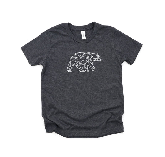 Geometric Bear | Youth Short Sleeve Crew Neck