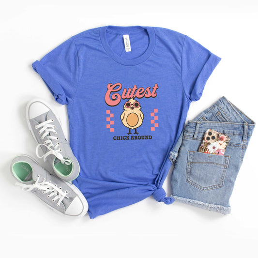 Cutest Chick Around | Youth Short Sleeve Crew Neck