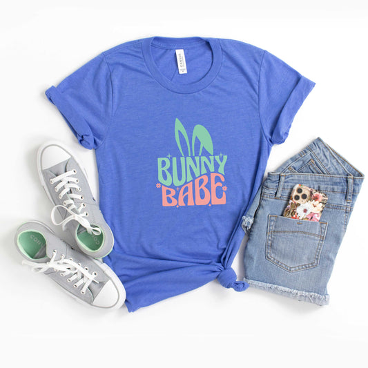 Bunny Babe With Ears | Youth Short Sleeve Crew Neck