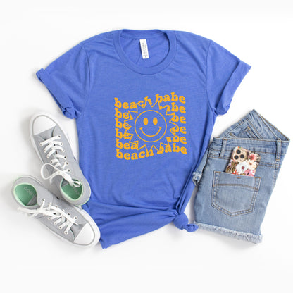 Beach Babe Stacked With Sun | Youth Short Sleeve Crew Neck