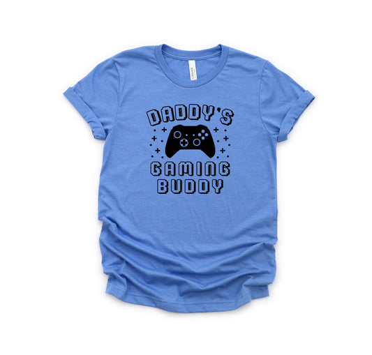 Daddy's Gaming Buddy | Youth Short Sleeve Crew Neck