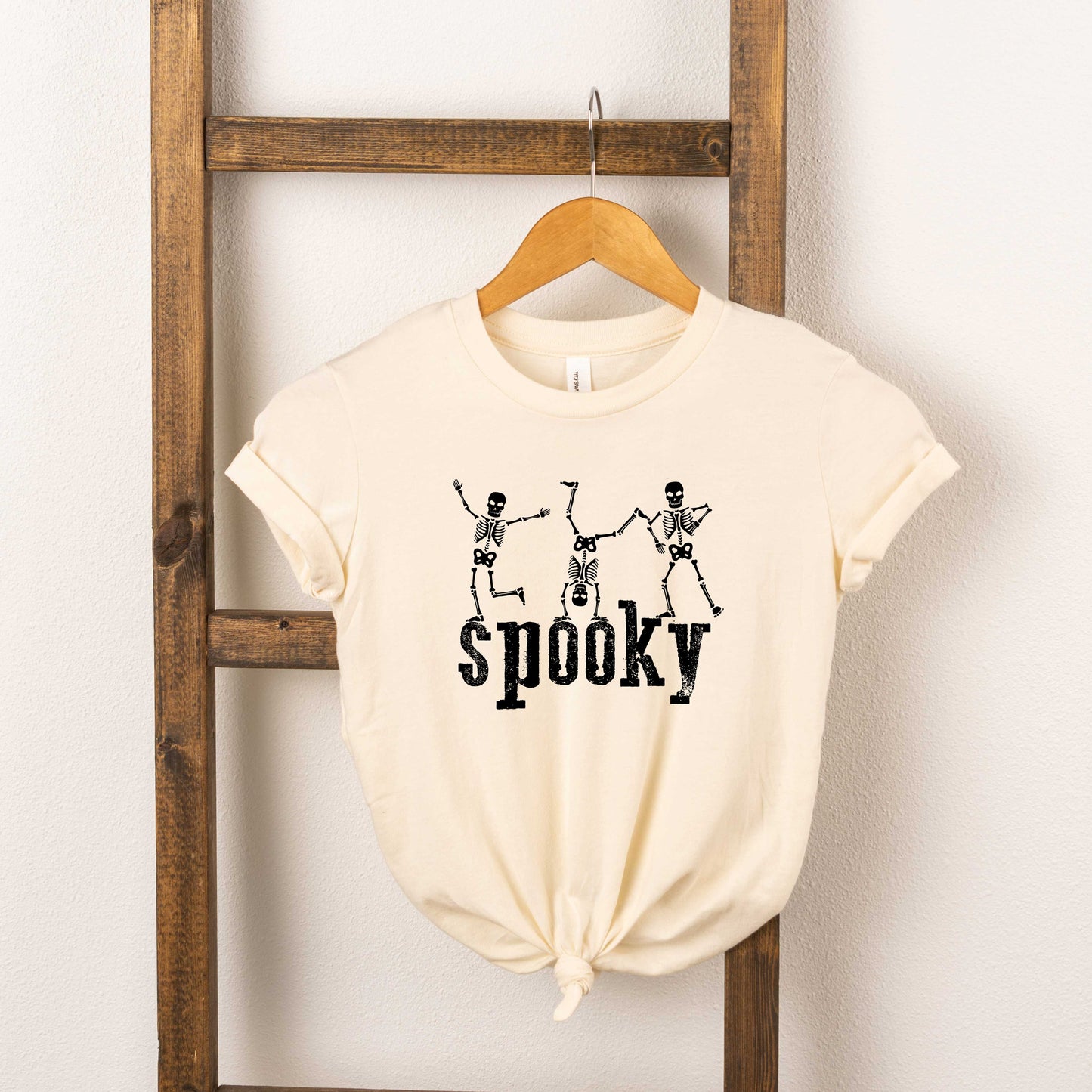 Spooky Dancing Skeletons | Youth Short Sleeve Crew Neck