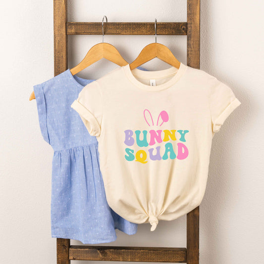 Bunny Squad Colorful | Toddler Short Sleeve Crew Neck