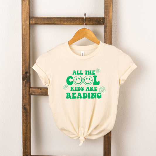 Cool Kids Are Reading Flowers | Youth Short Sleeve Crew Neck