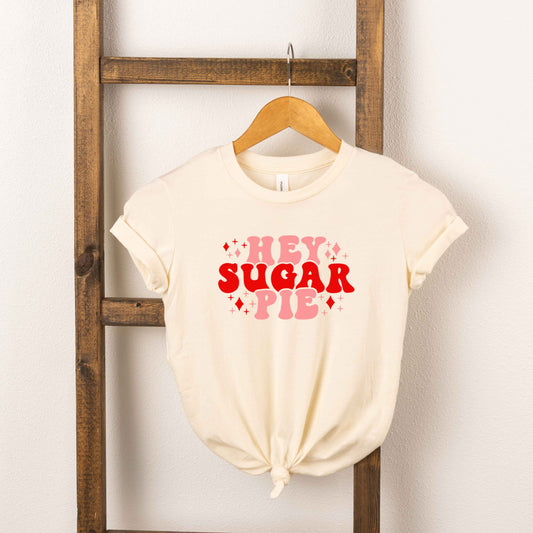 Hey Sugar Pie Stars | Toddler Short Sleeve Crew Neck