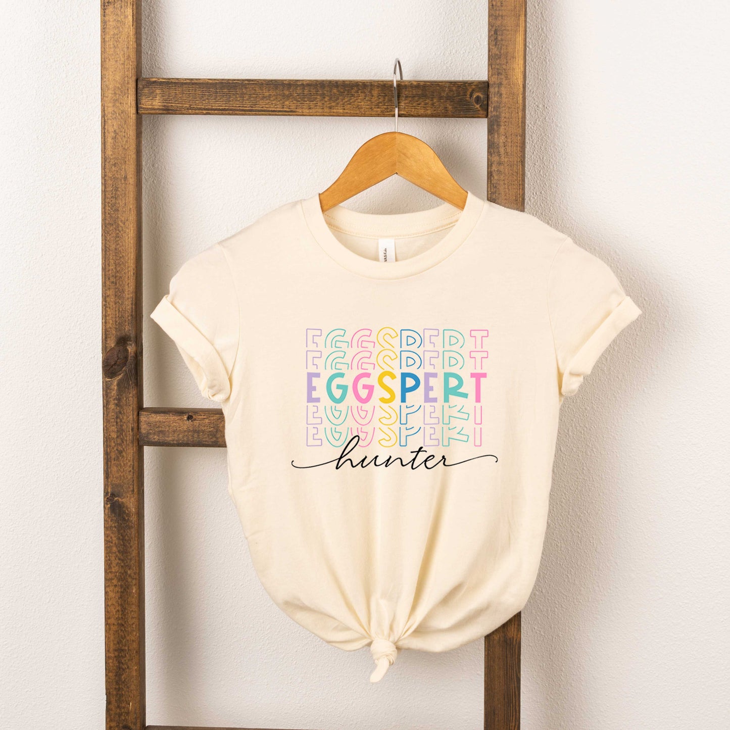 Eggspert Hunter Stacked | Toddler Short Sleeve Crew Neck