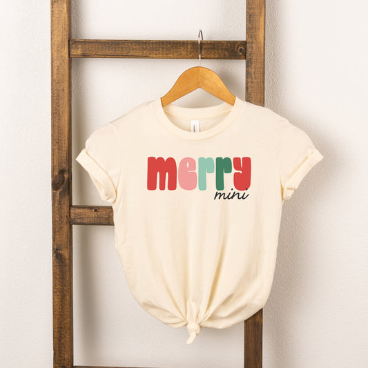 Merry Mini Bold Colorful | Youth Short Sleeve Crew Neck