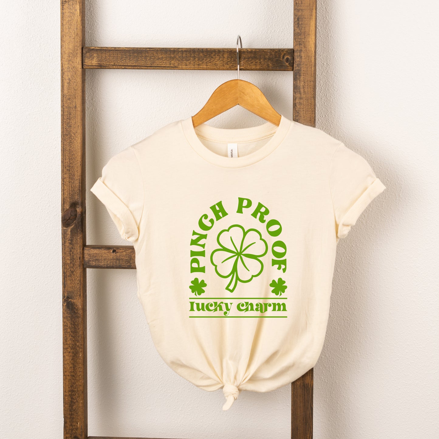 Pinch Proof Lucky Charm | Toddler Short Sleeve Crew Neck