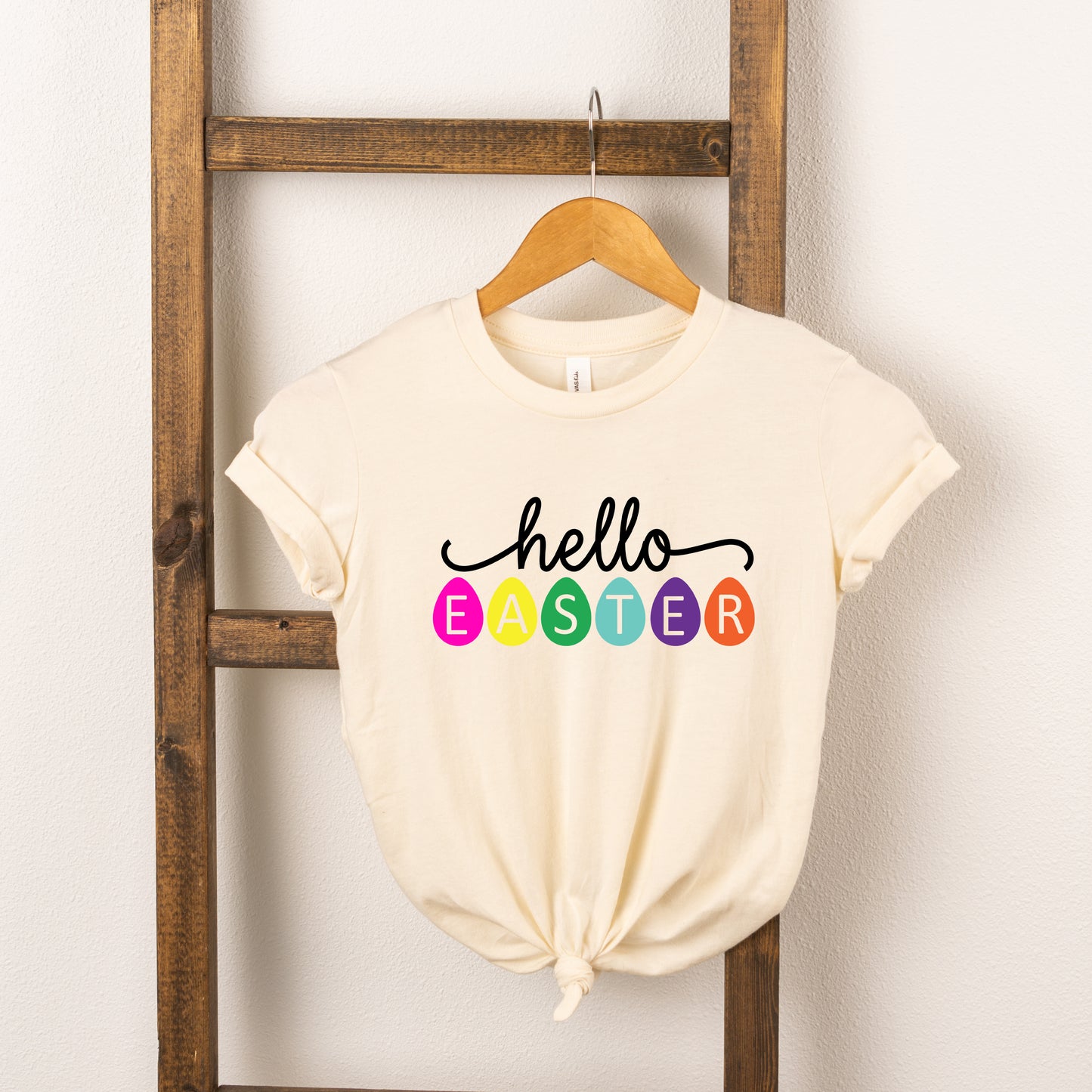 Hello Easter Eggs | Toddler Short Sleeve Crew Neck