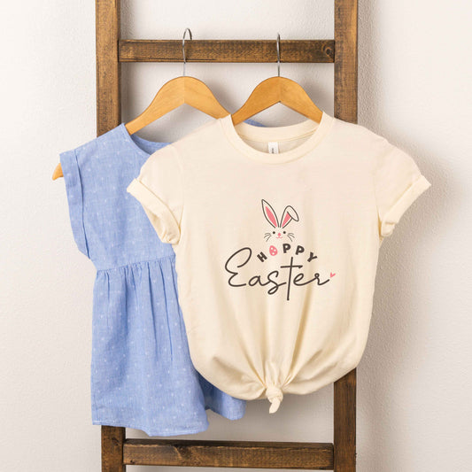 Hoppy Easter Bunny Egg | Toddler Short Sleeve Crew Neck