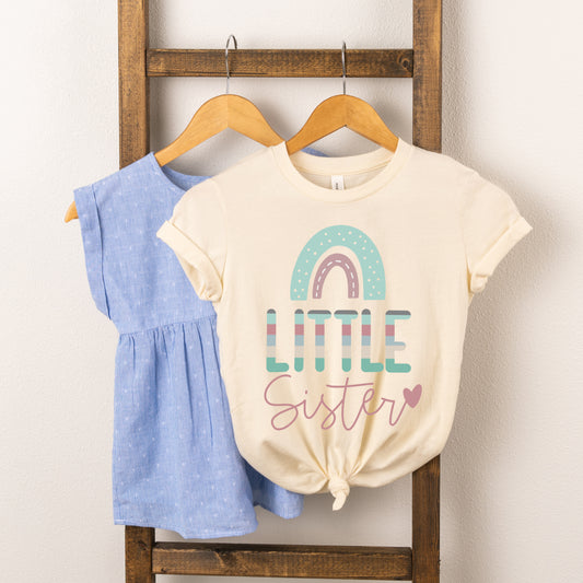 Little Sister Rainbow | Toddler Short Sleeve Crew Neck