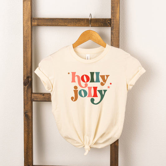 Holly Jolly Stars | Youth Short Sleeve Crew Neck