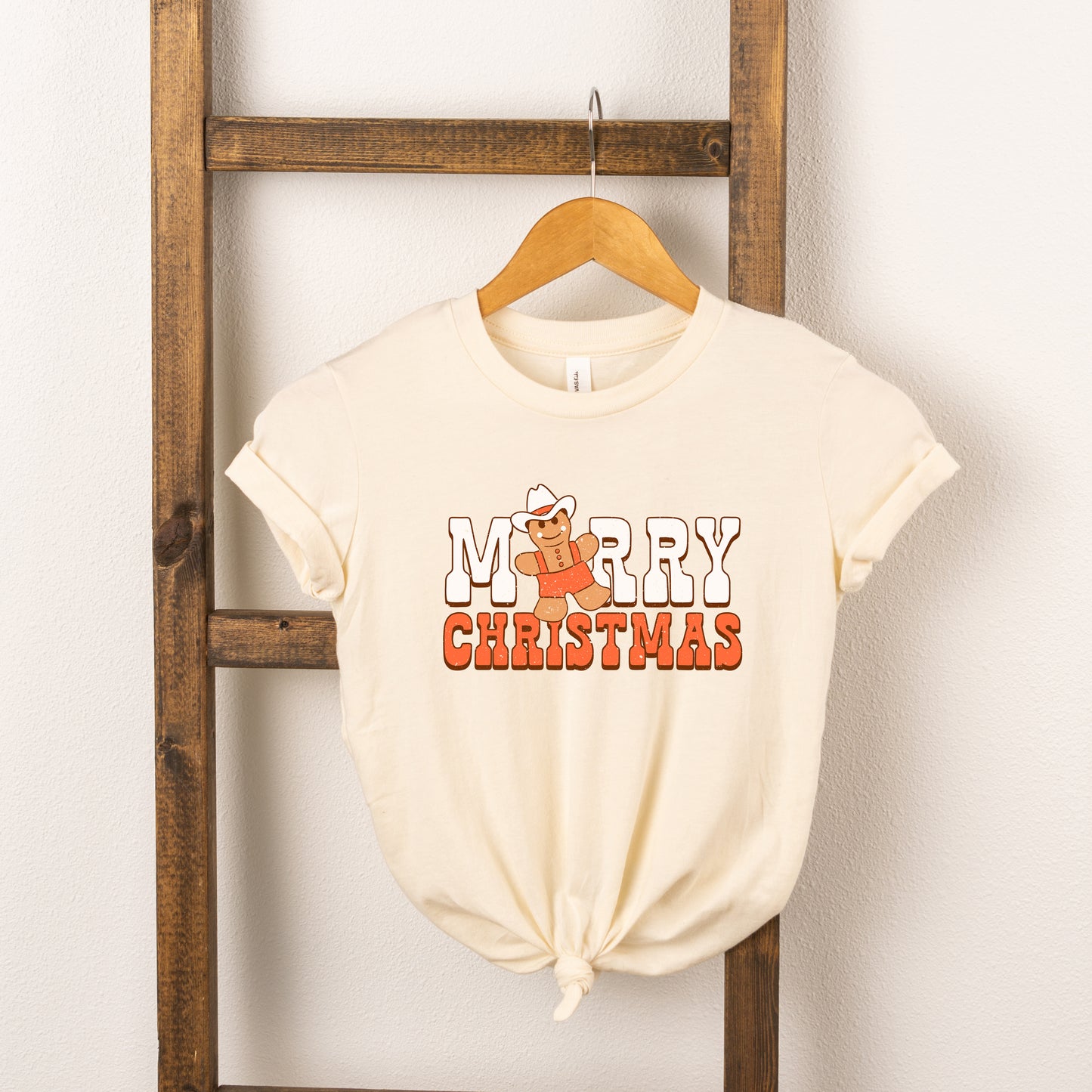 Merry Christmas Gingerbread | Toddler Short Sleeve Crew Neck