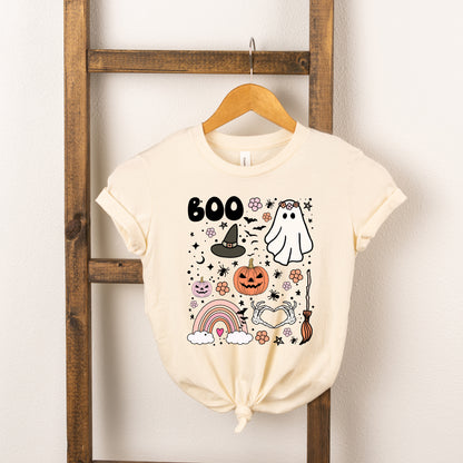 Boo Collage | Toddler Short Sleeve Crew Neck