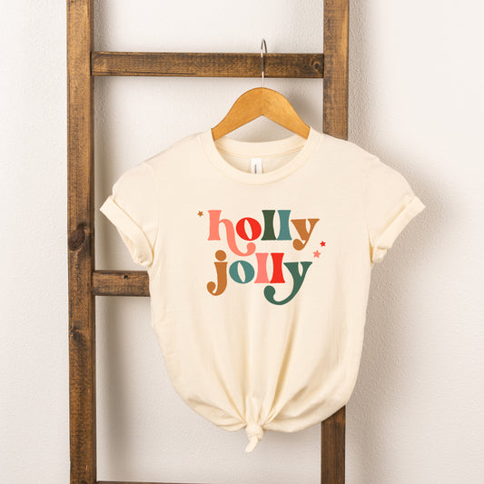 Holly Jolly Stars | Toddler Short Sleeve Crew Neck