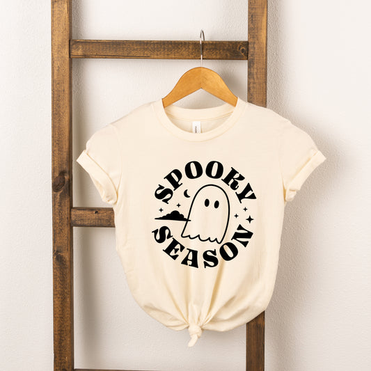 Spooky Season Ghost | Toddler Short Sleeve Crew Neck