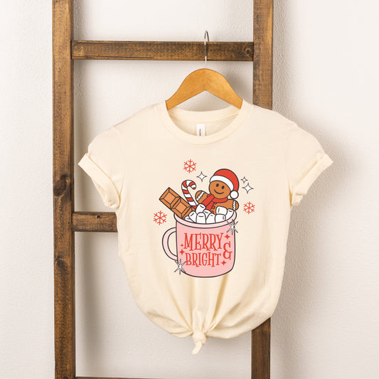 Merry And Bright Mug | Youth Short Sleeve Crew Neck