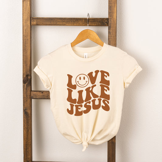 Love Like Jesus Smiley Face | Youth Short Sleeve Crew Neck