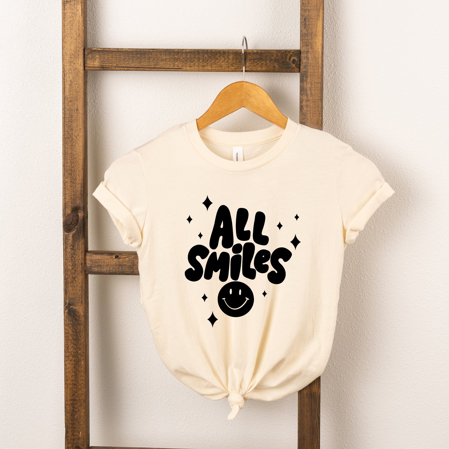 All Smiles Smiley Face | Youth Short Sleeve Crew Neck