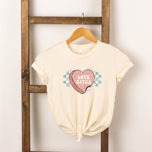 Love Bites Candy Heart | Toddler Short Sleeve Crew Neck