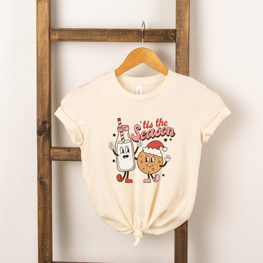 Milk And Cookie Season | Toddler Short Sleeve Crew Neck