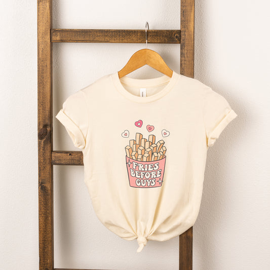 Fries Before Guys | Toddler Short Sleeve Crew Neck