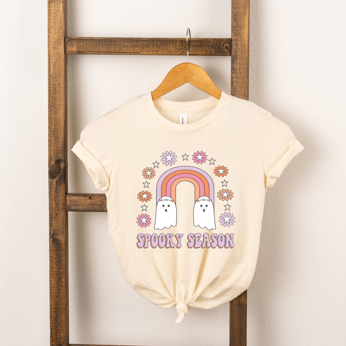 Spooky Season Rainbow | Toddler Short Sleeve Crew Neck