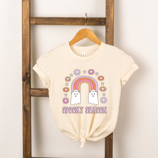 Spooky Season Rainbow | Toddler Short Sleeve Crew Neck