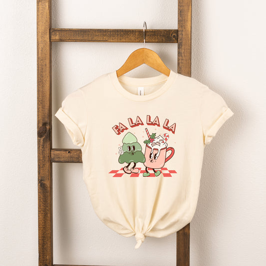 Retro Fa La La | Toddler Short Sleeve Crew Neck