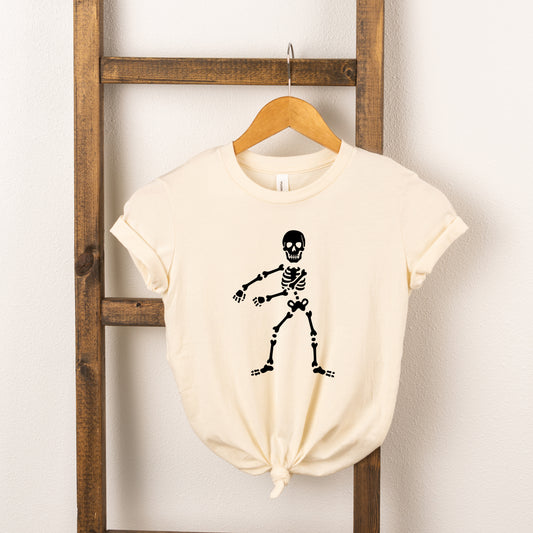 Flossing Skeleton | Toddler Short Sleeve Crew Neck