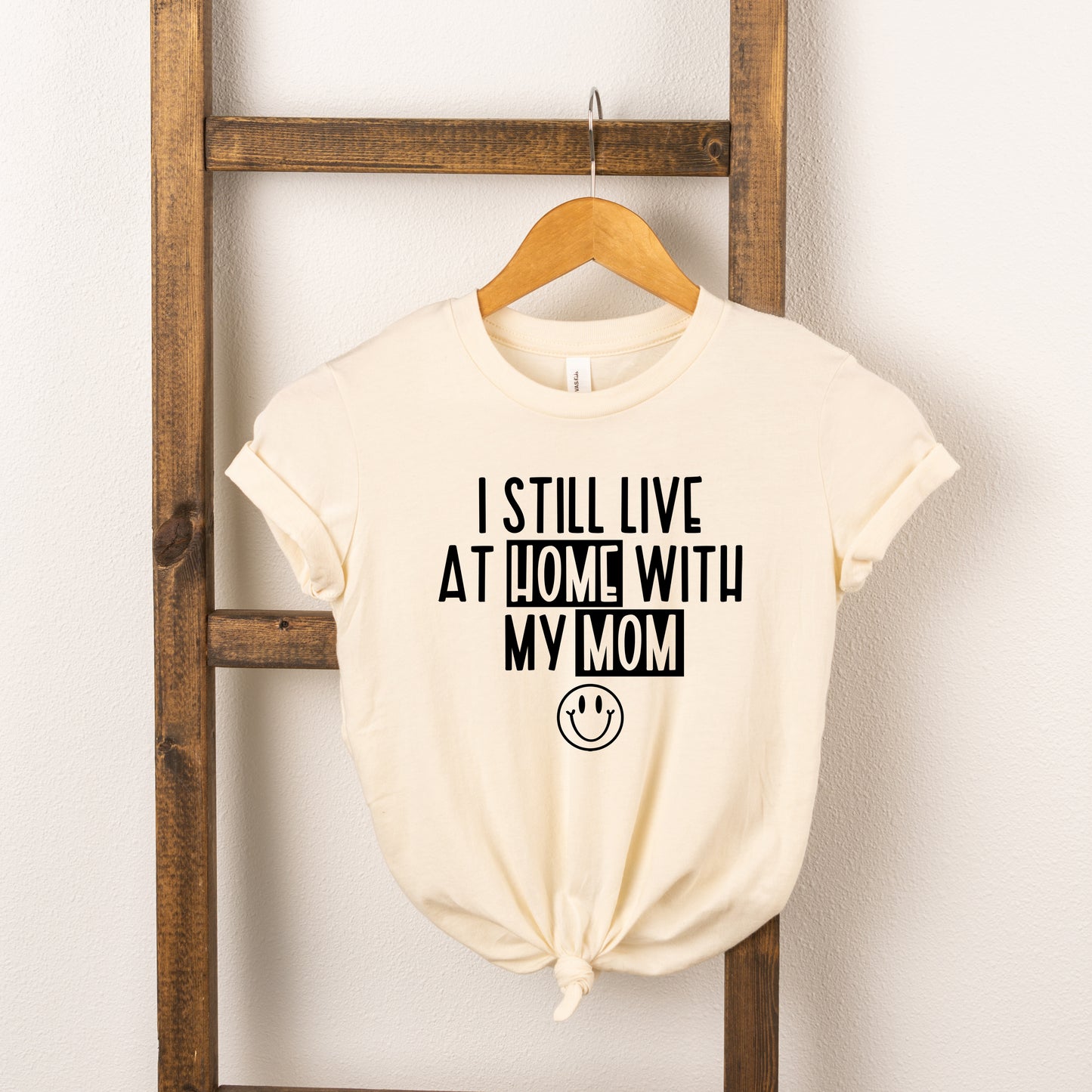 Home With My Mom | Youth Short Sleeve Crew Neck
