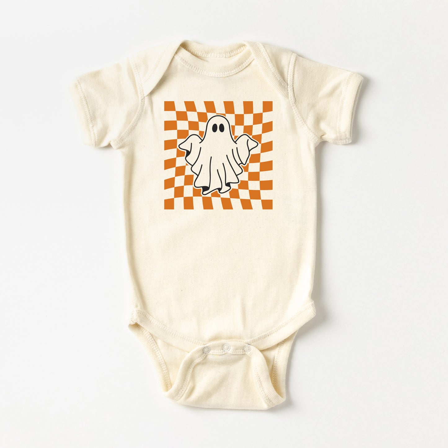 Checkered Ghost | Baby Onesie