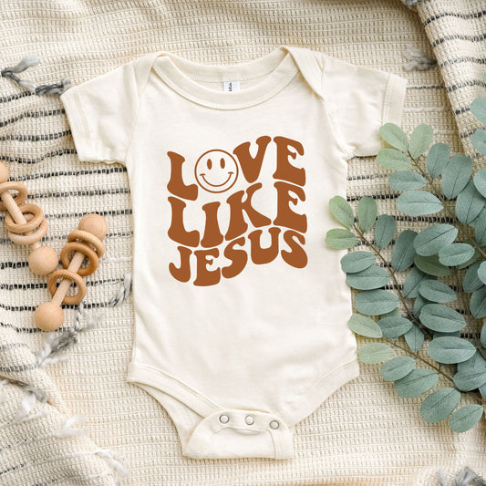 Love Like Jesus Smiley Face | Baby Onesie