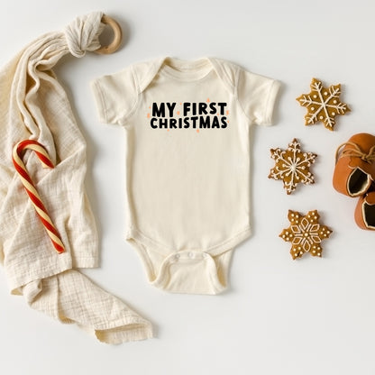 My First Christmas Stars | Baby Onesie