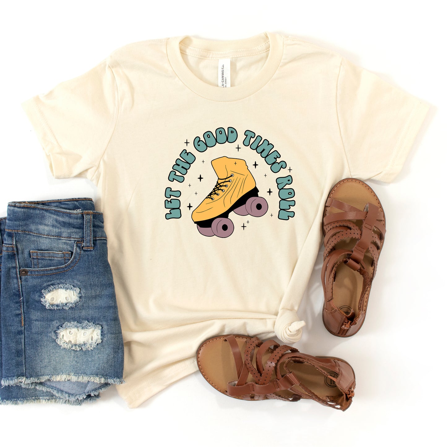Let The Good Times Roller Skate | Youth Short Sleeve Crew Neck