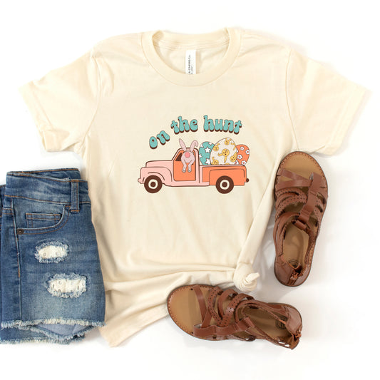 On The Hunt Truck Eggs | Youth Short Sleeve Crew Neck