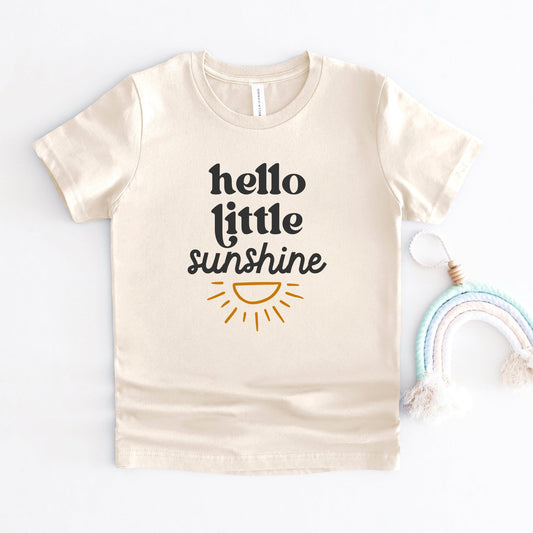Hello Little Sunshine | Youth Graphic Short Sleeve Tee