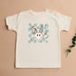 Checkered Smiley Easter Bunny | Toddler Short Sleeve Crew Neck