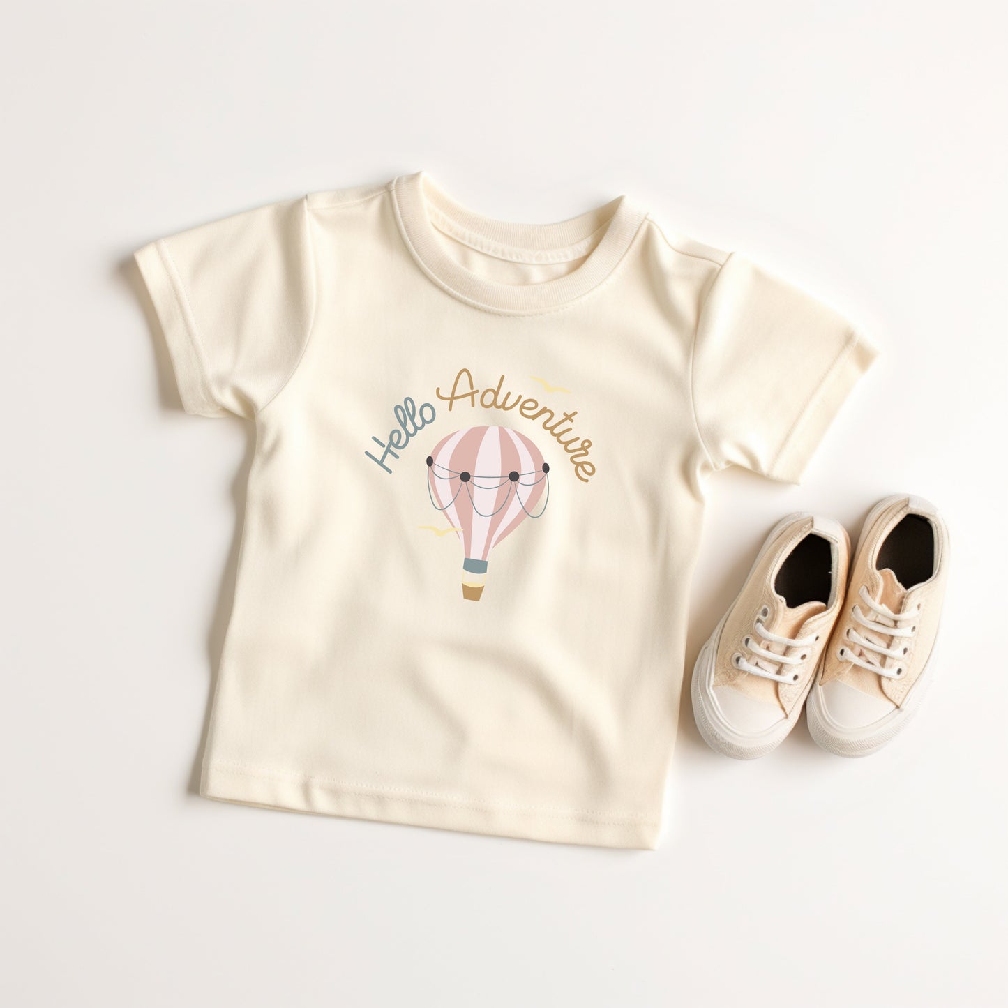 Hello Adventure Balloon | Youth Graphic Short Sleeve Tee