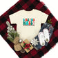 Retro Deck The Halls Checkered | Youth Short Sleeve Crew Neck