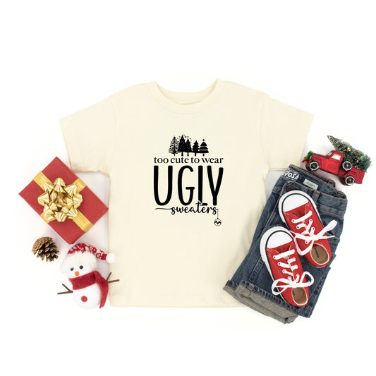 Too Cute For Ugly Sweaters | Youth Short Sleeve Crew Neck