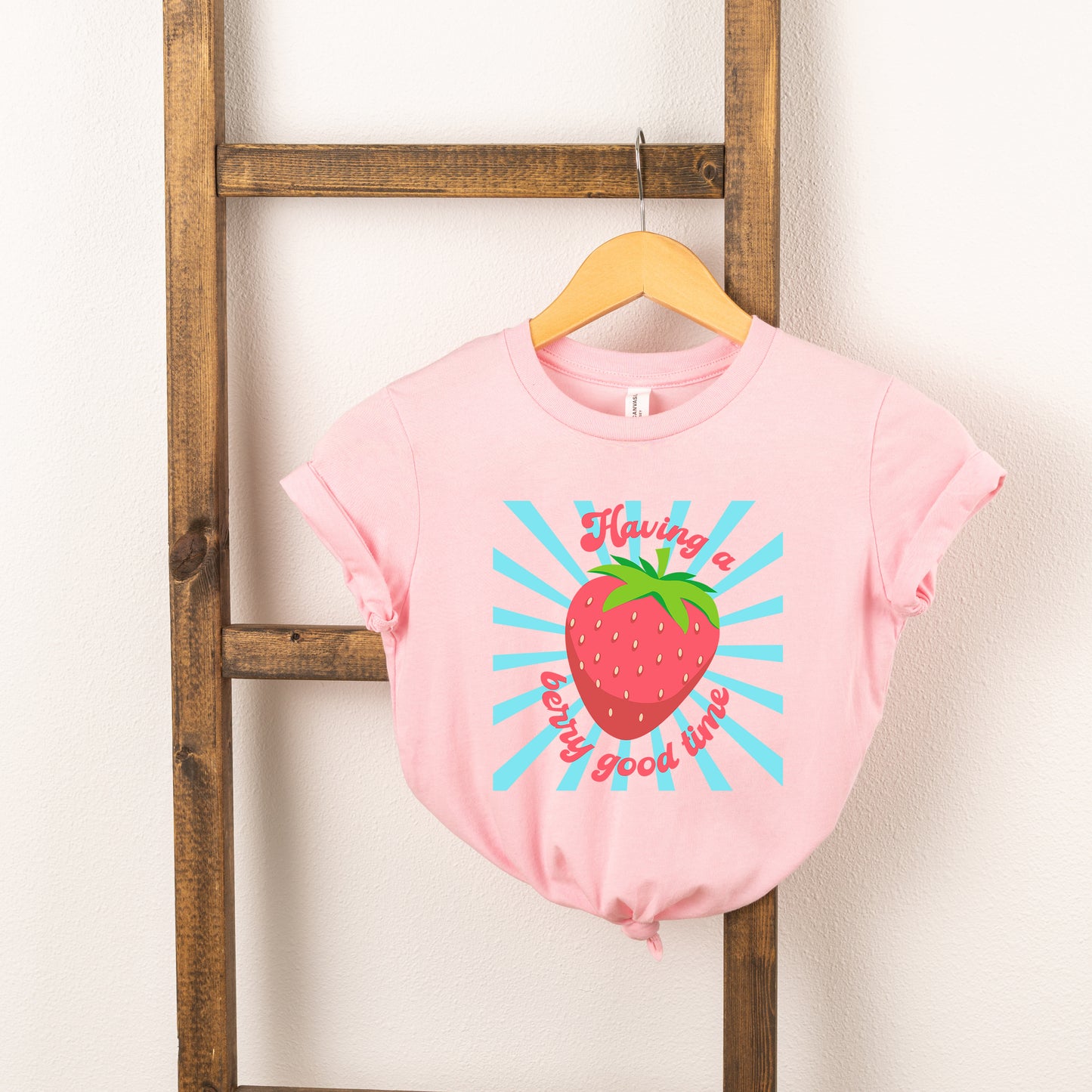 Having A Berry Good Time | Toddler Short Sleeve Crew Neck