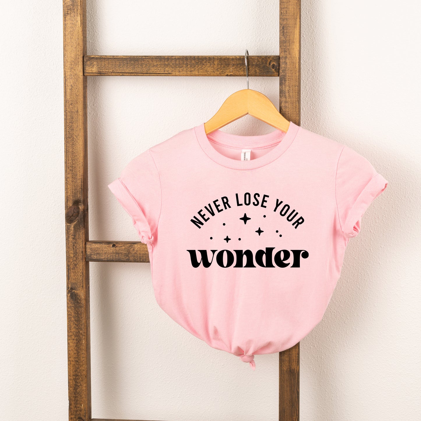 Never Lose Your Wonder | Toddler Short Sleeve Crew Neck