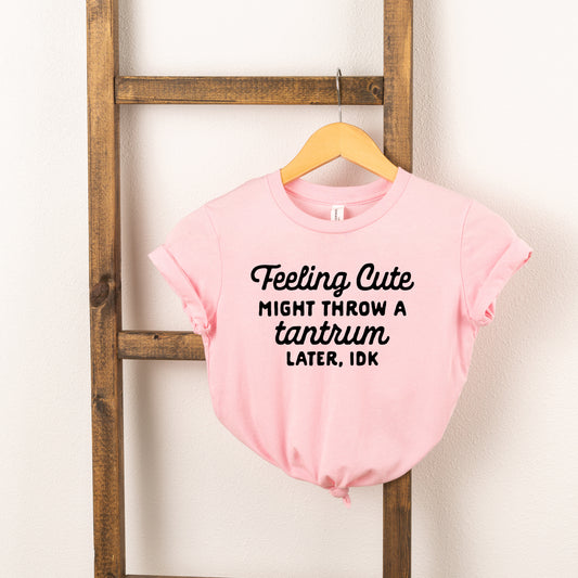 Might Throw A Tantrum | Toddler Short Sleeve Crew Neck