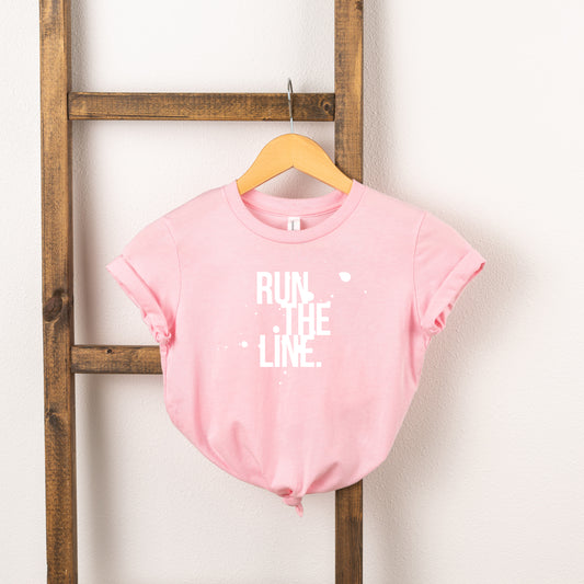 Run The Line | Toddler Short Sleeve Crew Neck
