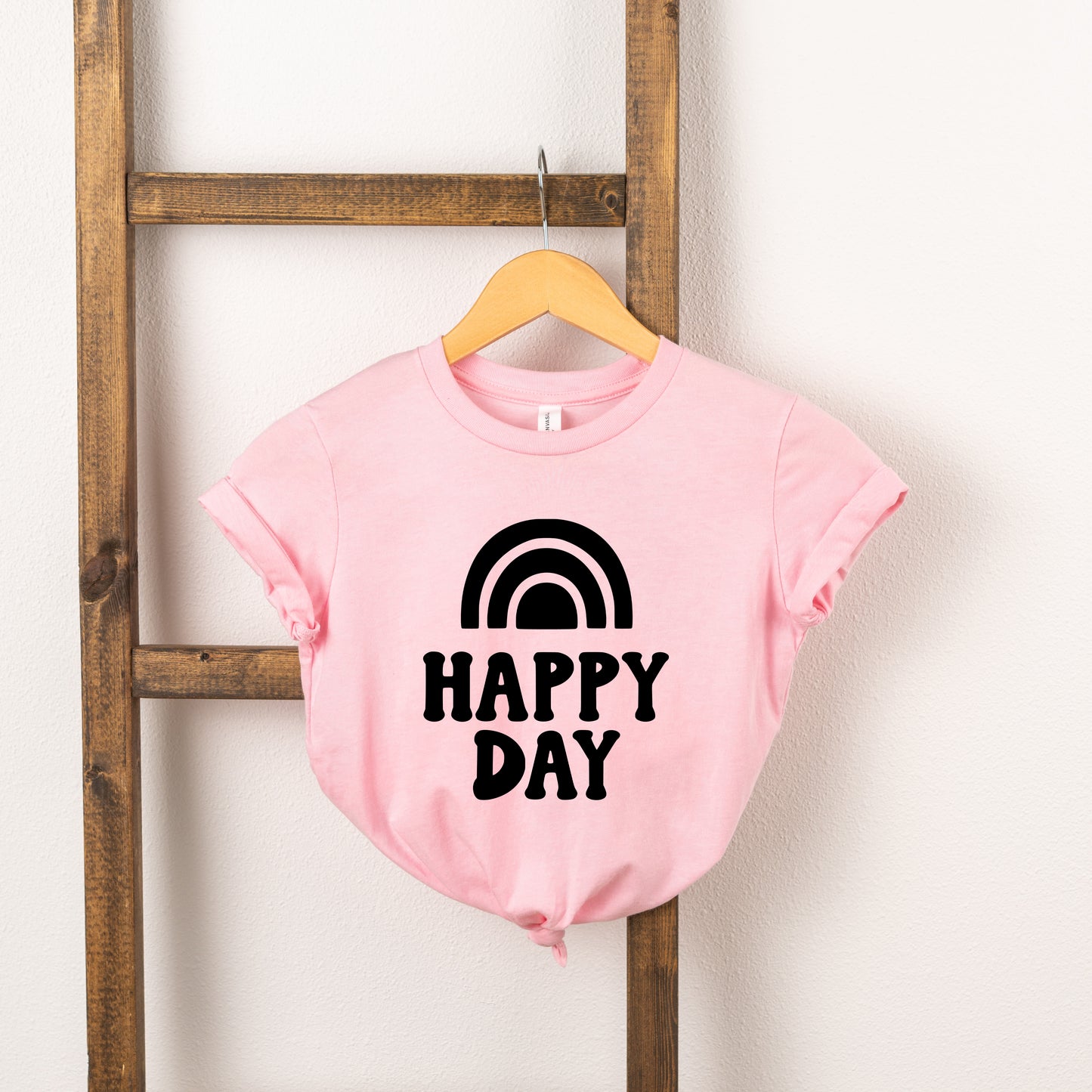 Happy Day Rainbow | Toddler Short Sleeve Crew Neck