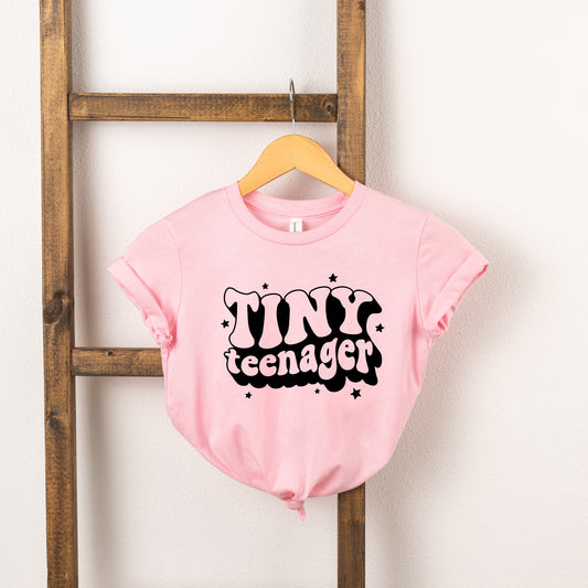 Retro Tiny Teenager Stars | Toddler Short Sleeve Crew Neck