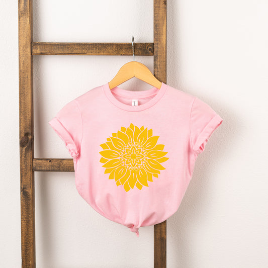 Sunflower Colorful | Toddler Short Sleeve Crew Neck